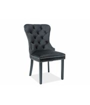 Стул SIGNAL AUGUST Velvet Bluvel 19 черный/черный