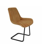 Стул Sheffilton SHT-ST37/S45-1 горчичный/черный муар