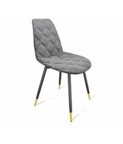 Стул Sheffilton SHT-ST29-С20/S95-1 серый туман/черный муар/золото