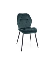 Стул SIGNAL RICK Velvet Bluvel 78 темно-зеленый/черный