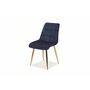 Стул SIGNAL CHIC Velvet Bluvel 86 темно-синий/золотой
