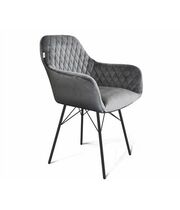 Стул Sheffilton SHT-ST38/S64 артикул СТ-342 угольно-серый/чёрный муар