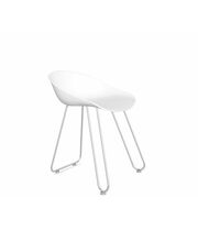 Стул Sheffilton SHT-ST19/S106 артикул СТ-496 белый/хром лак