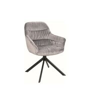 Стул SIGNAL ASTORIA II Velvet Bluvel 14 серый/черный