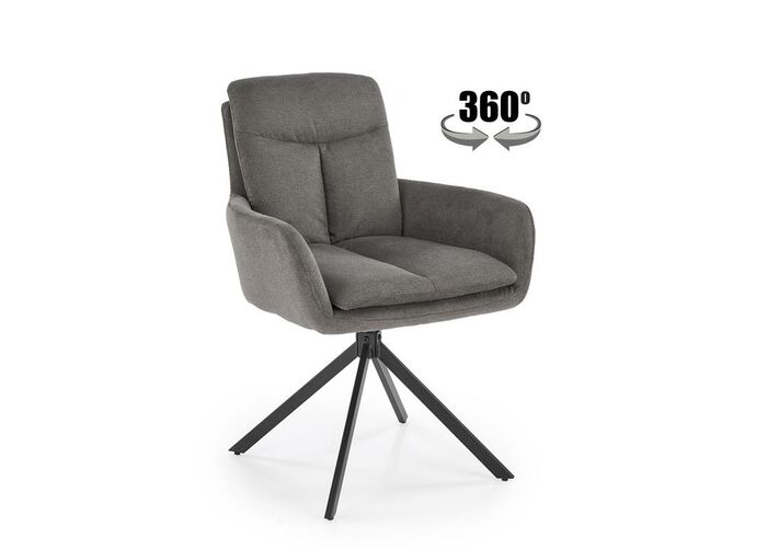 Стул HALMAR K536 серый/черный