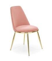 Стул HALMAR K460 розовый/золотой