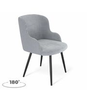 Стул Sheffilton SHT-ST39-4/S1470-VP стальной серый/черный муар, поворотный