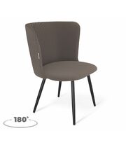 Стул Sheffilton SHT-ST36/S1470-VP кофе мокко/черный муар, поворотный