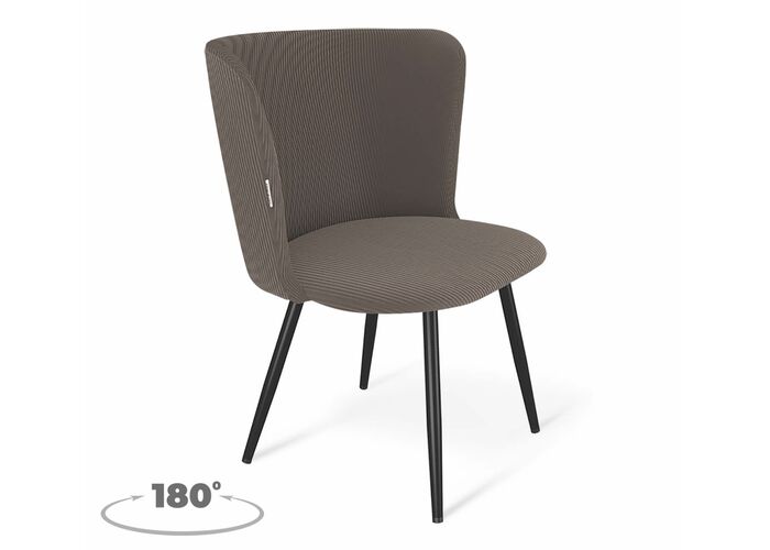 Стул Sheffilton SHT-ST36/S1470-VP кофе мокко/черный муар, поворотный