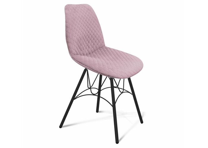 Стул Sheffilton SHT-ST29-C22/S100 розовый зефир/черный муар