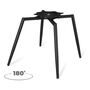 Стул Sheffilton SHT-ST36/S1470-VP кофе мокко/черный муар, поворотный