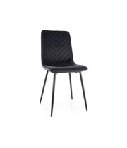 Стул SIGNAL DAREN Velvet Bluvel 19 черный/черный