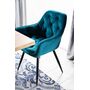 Стул SIGNAL CHERRY Velvet Bluvel 85 бирюзовый/черный
