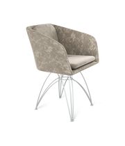 Стул Sheffilton SHT-ST43-1/S112 карамельный латте/хром лак