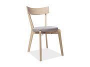 Стул SIGNAL NELSON tap. 130 серый/дуб медовый..