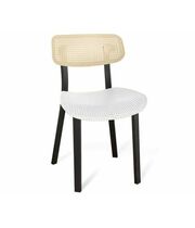 Стул Sheffilton SHT-S85 артикул СТ-85 бежевый/белый/черный