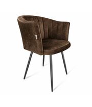 Стул Sheffilton SHT-ST42-1/S95-1 кофейный трюфель/черный муар