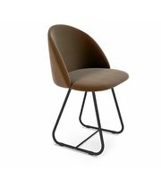 Стул Sheffilton SHT-ST35/S38 кофейный ликер/черный муар