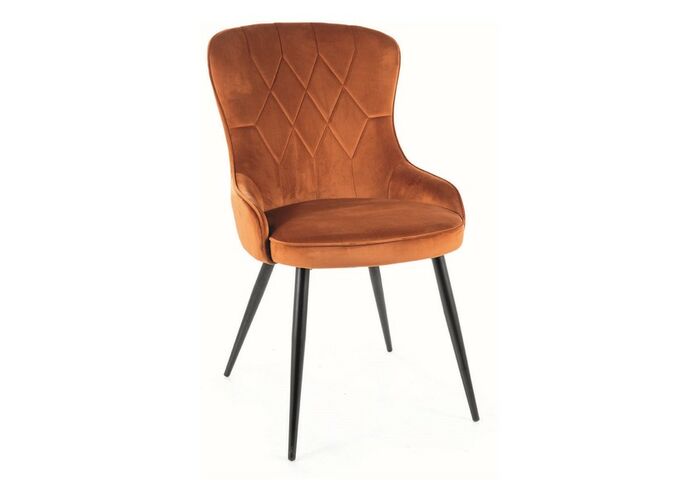 Стул SIGNAL LOTUS Velvet Bluvel 4215 корица/черный