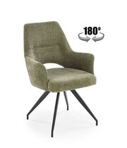 Стул HALMAR K542 оливковый/черный