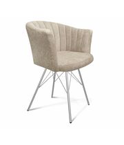 Стул Sheffilton SHT-ST42-1/S37 милк/хром лак