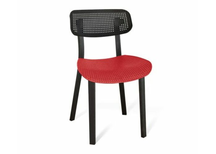 Стул Sheffilton SHT-S85 артикул СТ-85 черный/черный/красный