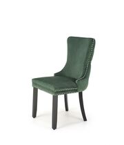 Стул HALMAR ALDA темно-зеленый/черный