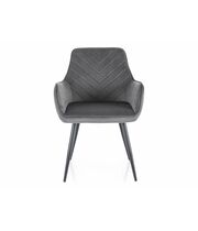 Стул SIGNAL FIG Velvet Bluvel 14 темно-серый/черный