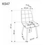 Стул HALMAR K547 черный/черный