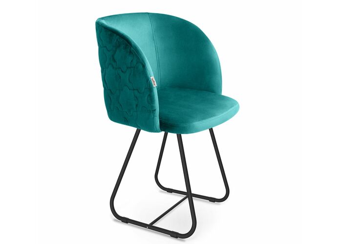 Стул Sheffilton SHT-ST33-1/S38 альпийский бирюзовый/черный муар