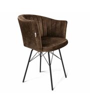 Стул Sheffilton SHT-ST42-1/S64 кофейный трюфель/черный муар