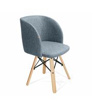 Стул Sheffilton SHT-ST33/S70 синий лед/прозрачный лак