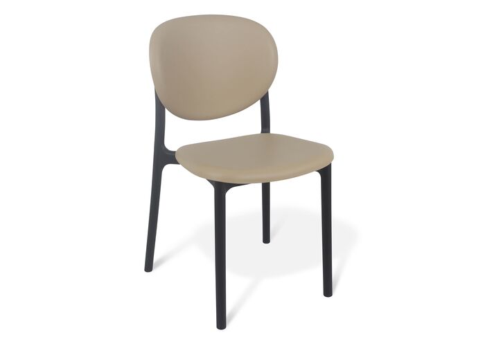 Стул Sheffilton SHT-S180 бежевый/черный