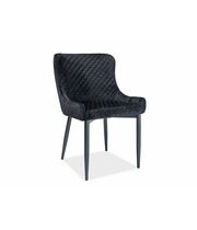 Стул SIGNAL COLIN B Velvet Bluvel 19 черный/черный