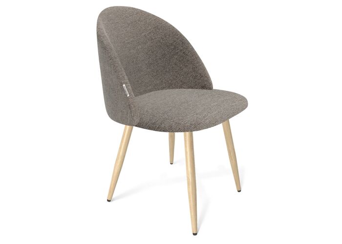 Стул Sheffilton SHT-ST35/S95-W артикул СТ-379 тростниковый сахар/прозрачный лак/черный муар