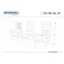 Стул SIGNAL CD-56 синий/синий