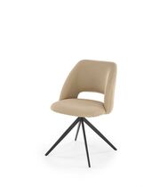 Стул HALMAR K546 бежевый/черный