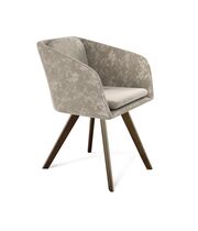 Стул Sheffilton SHT-ST43-1/S39 карамельный латте/темный орех