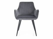 Стул SIGNAL APPLE Velvet Bluvel 14 темно-серы..