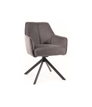 Стул SIGNAL NOTTI Brego 18 серый/черный