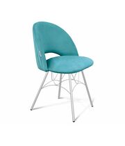 Стул Sheffilton SHT-ST34-1/S107 голубая пастель/хром лак