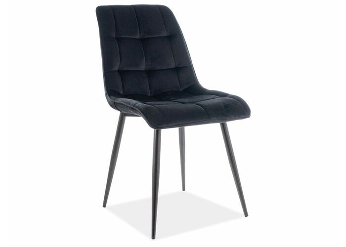 Стул SIGNAL CHIC MATT Velvet tap. 99 черный/черный