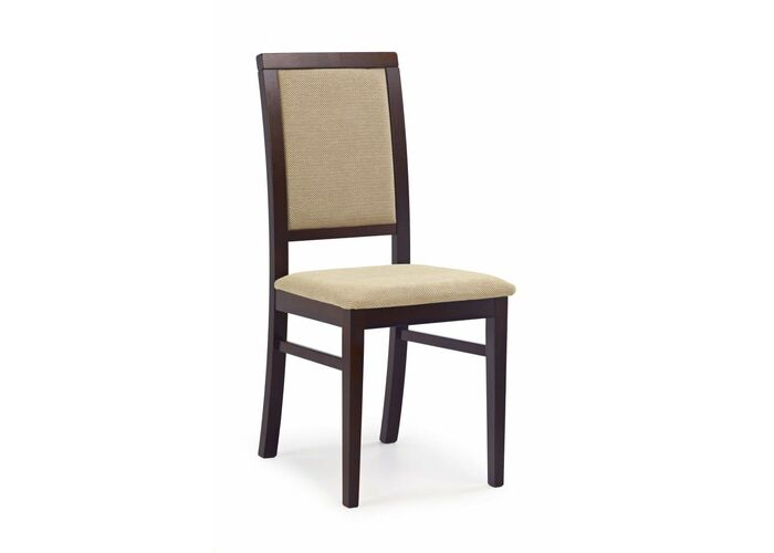 Стул HALMAR SYLWEK1 т.орех/ткань Torent Beige 