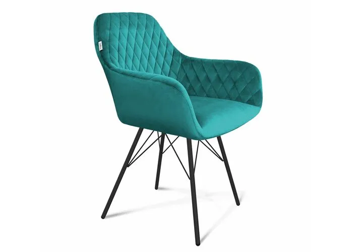 Стул Sheffilton SHT-ST38/S37 альпийский бирюзовый/черный муар