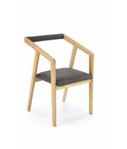 Стул HALMAR AZUL 2 дуб натуральный/серый