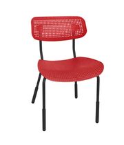 Стул Sheffilton SHT-S85PB-1 красный/красный/черный муар