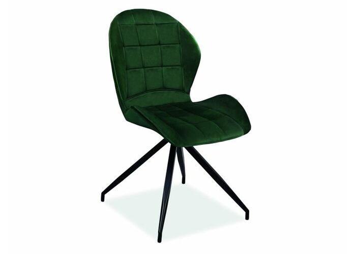 Стул SIGNAL HALS II Velvet Bluvel 78 зеленый/черный