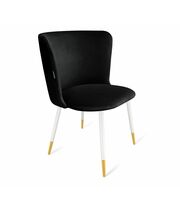 Стул Sheffilton SHT-ST36/S129 артикул СТ-571 ночное затмение/белый муар/золото