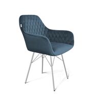 Стул Sheffilton SHT-ST38/S64 тихий океан/хром лак